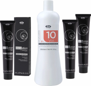 Lisap Escalation Haarfarbe mit Lisaplex + Lisap Developer - Oxydant / Entwickler - 3x 100 ml + 1x 1000 ml