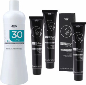 Lisap Escalation Haarfarbe mit Lisaplex + Lisap Developer - Oxydant / Entwickler - 3x 100 ml + 1x 1000 ml