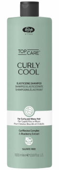 Lisap Top Care Curly Cool Shampoo - Elastifizierendes Lockenshampoo - 1000 ml