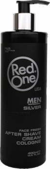 RedOne Face Fresh After Shave Cream Cologne - Silver (schwarz) - Aftershave-Rasiercreme - 400 ml