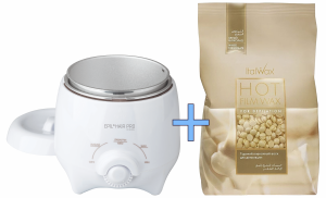 Sibel - EHP - Mini wax heater + ItalWax Hot Film Wax - White Chocolate - Epilation Wax (1000 g)
