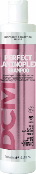 DCM Perfect Laminoplex Shampoo - Laminating reconstructive Shampoo with Diaplex Moringa Extract - 300 ml