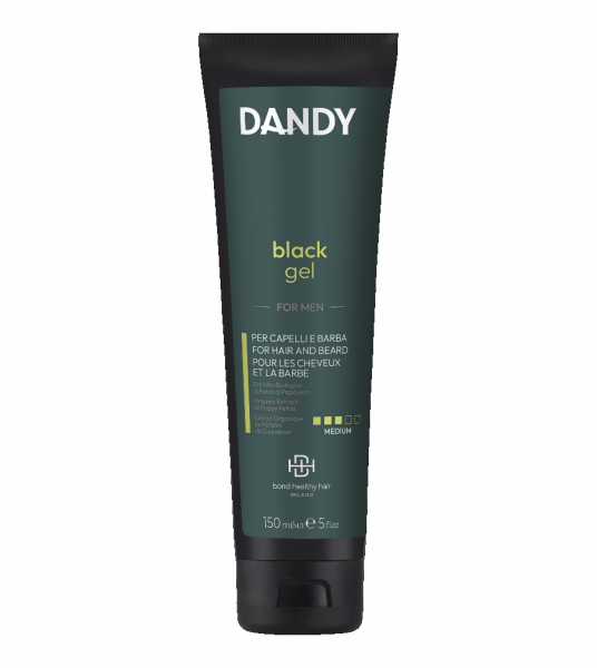 Dandy Black Gel - Coloring Hair & Beard Gel Black - 150 ml