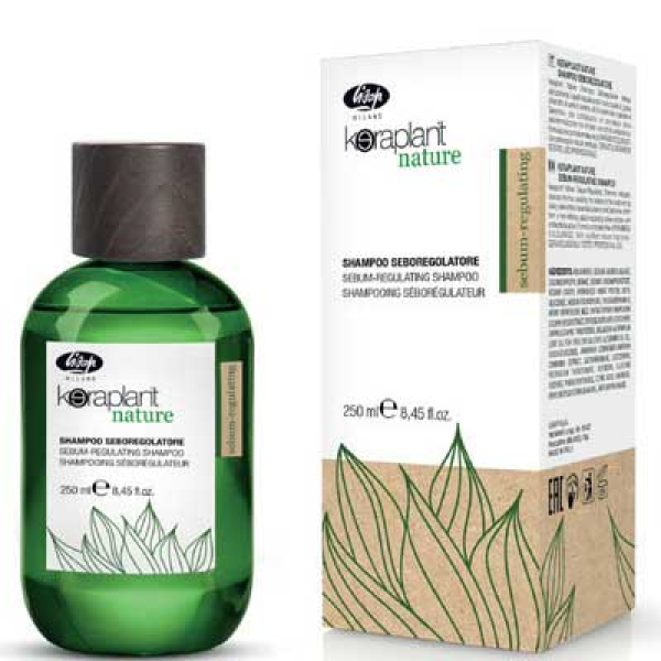 Lisap Keraplant Nature Balance-Control Shampoo - Intensive treatment against oily hair and scalp - 250 ml