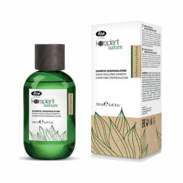 Lisap Keraplant Nature Balance-Control Shampoo - Intensivbehandlung gegen fettiges Haar und fettige Kopfhaut - 250 ml