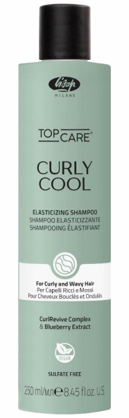 Lisap Top Care Curly Cool Shampoo - Elastifizierendes Lockenshampoo - 250 ml