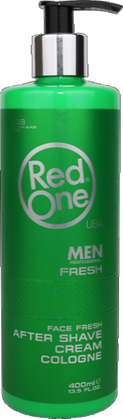 RedOne Face Fresh After Shave Cream Cologne - Fresh (grün) - Aftershave-Rasiercreme - 400 ml