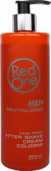 RedOne Face Fresh After Shave Cream Cologne - Revitalizing (orange) - Aftershave-Rasiercreme - 400 ml