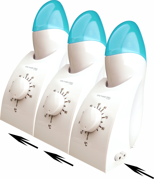 Sibel - EHP Erweiterbarer Wachspatronenerhitzer Ser'Epil (3 Geräte zusammengeschaltet)