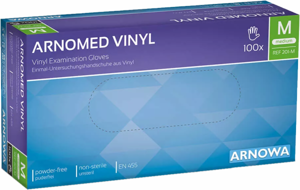Vinyl-Handschuhe puderfrei - Schutzhandschuhe für Damen und Herren - 100 Stück