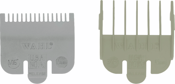 Wahl 2-Aufsteckkämme-Set - Attachment Combs Set - 1,5 mm (½) / 4,5 mm (1½)