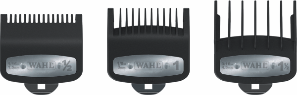 Wahl 3 Attachment Combs Set - Premium Cutting Guides - 1,5 mm (½) / 3 mm (1) / 4,5 mm (1½)