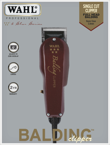 Wahl 5-Star Balding Clipper - Haarschneidemaschine für die Kopfvollrasur