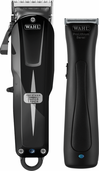 Wahl Cordless Combo - Wahl Cordless Super Taper (Kabellose Haarschneidemaschine) + Wahl Stealth Beret (Kabelloser Trimmer)
