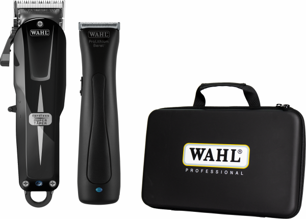 Wahl Cordless Combo - Wahl Cordless Super Taper (Kabellose Haarschneidemaschine) + Wahl Stealth Beret (Kabelloser Trimmer)