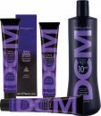 DCM Crema colorante - Cremehaarfarbe + DCM Oxidations-Emulsion - Oxydant / Entwickler - 3x 100 ml + 1x 1000 ml
