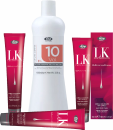 Lisap LK OPC Cremehaarfarbe mit Anti-Aging-Komplex + Lisap Developer - Oxydant / Entwickler - 3x 100 ml + 1x 1000 ml